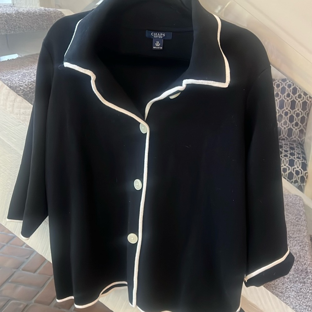 Ralph Lauren brand cotton trimmed blazer